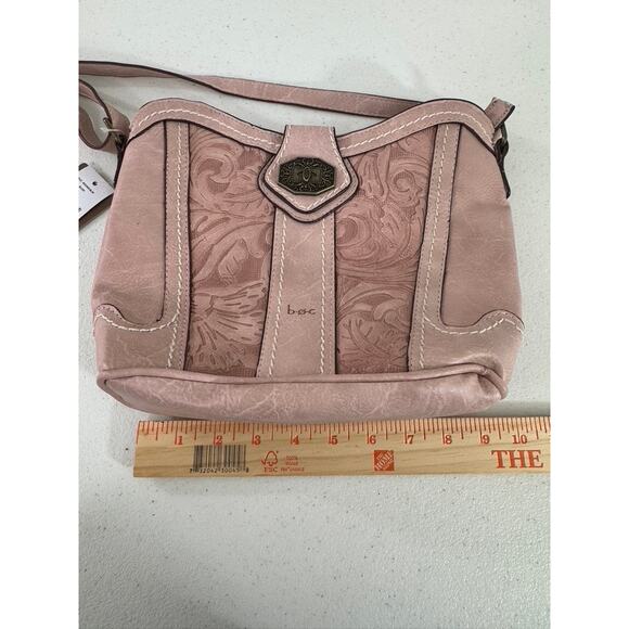 NWT!! B.O.C. Pink Shoulder/Crossbody Faux Leather Handbag Purse Western Cowgirl - Picture 4 of 14